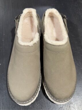 L.L. Bean Women's Camden Hill Clogs US Size 6.5 M Grey  Lined Soft Sable Cozy
